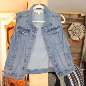 Sleeveless Denim Jacket